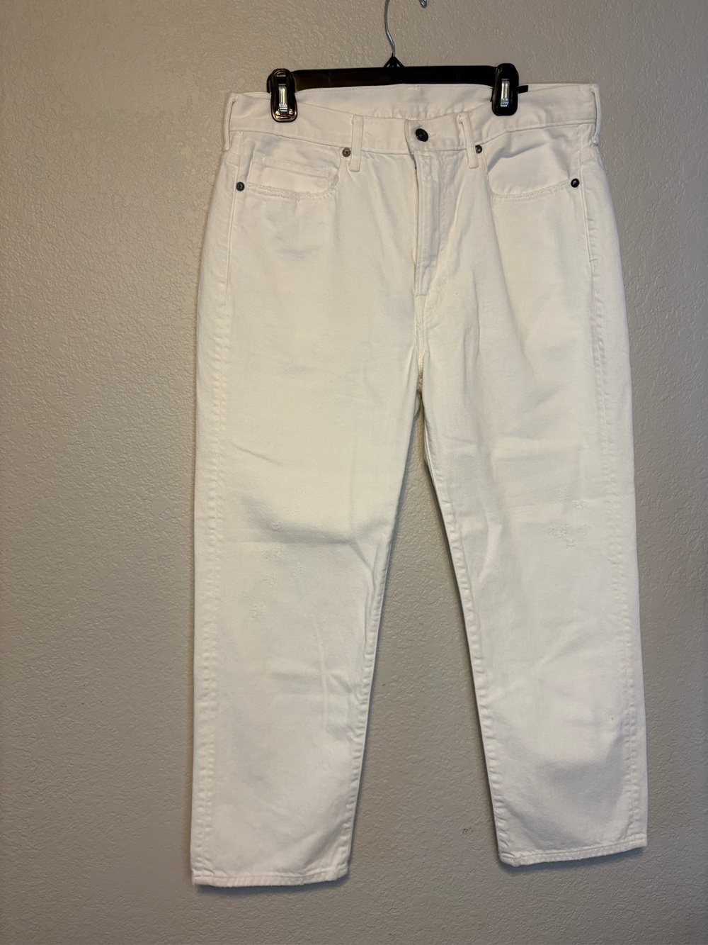 VINCE Womens White Denim
High Rise Utility Cropped Jeans Pants 31